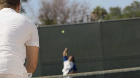 men playing tennis