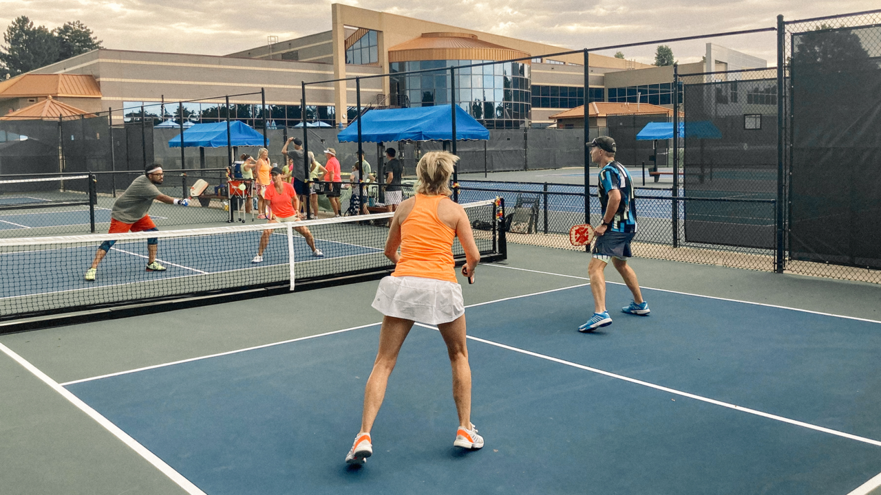 Pickleball courts in Greenwood Village Club Greenwood