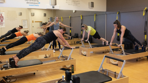 Pilates Reformer Class in Tabletop