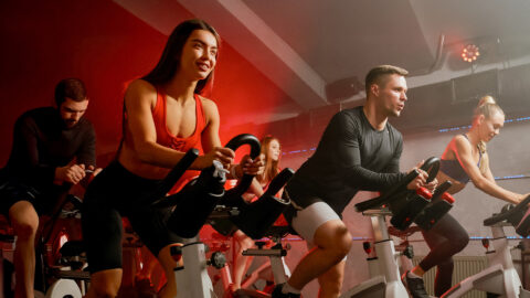 rhythm ride, cycling class